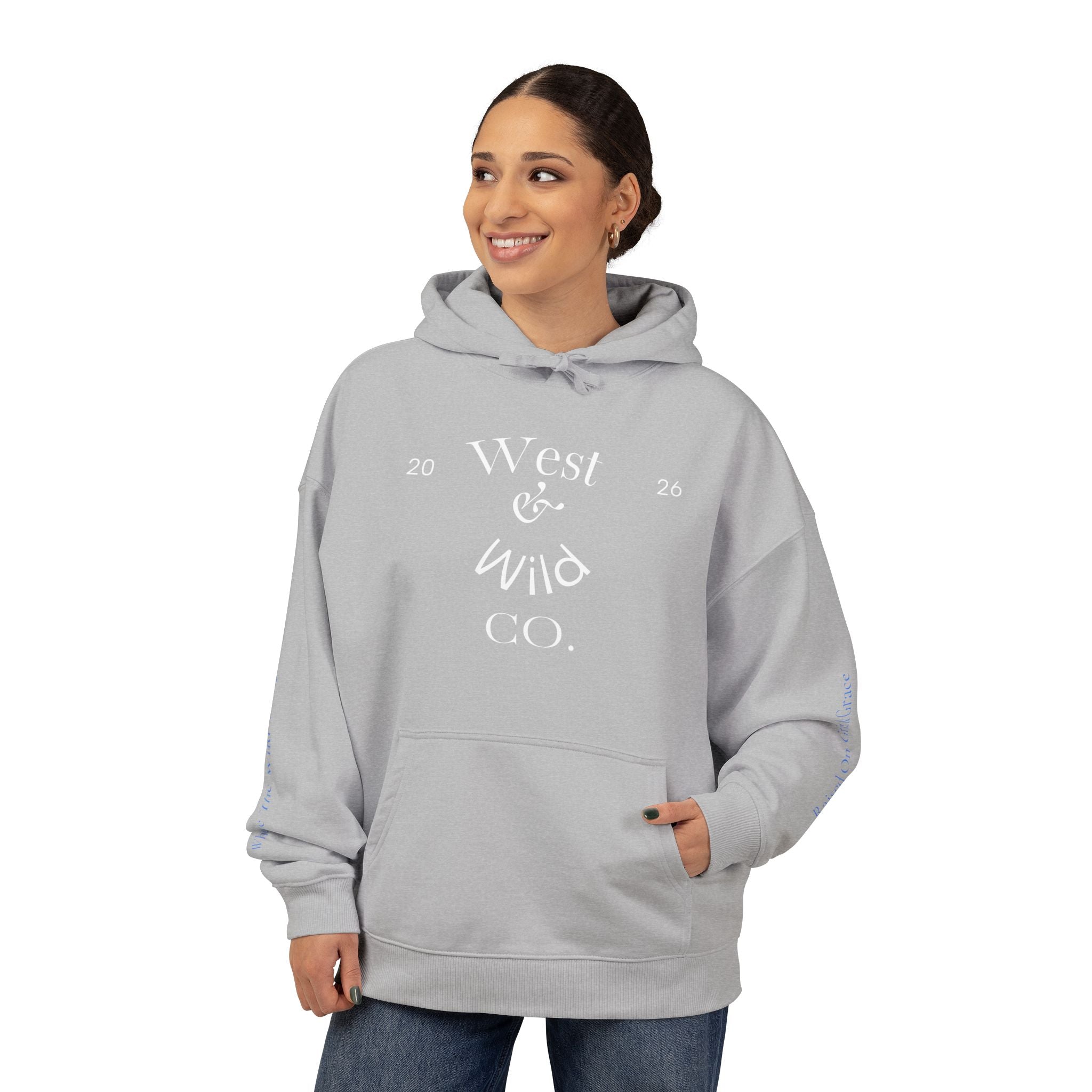 West & Wild Co. Longhorn Hoodie — Organic Relaxed Pullover