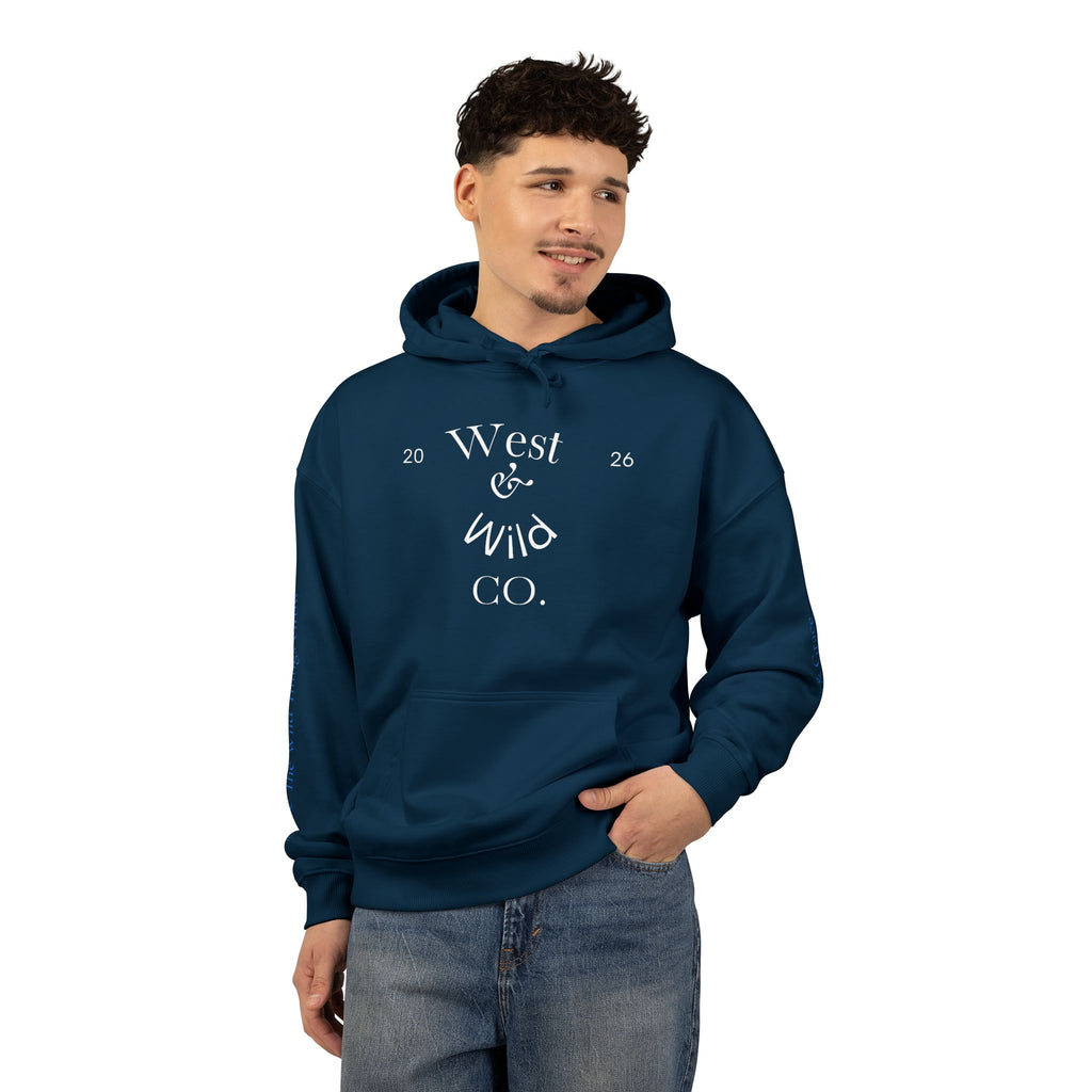 West & Wild Co. Longhorn Hoodie — Organic Relaxed Pullover