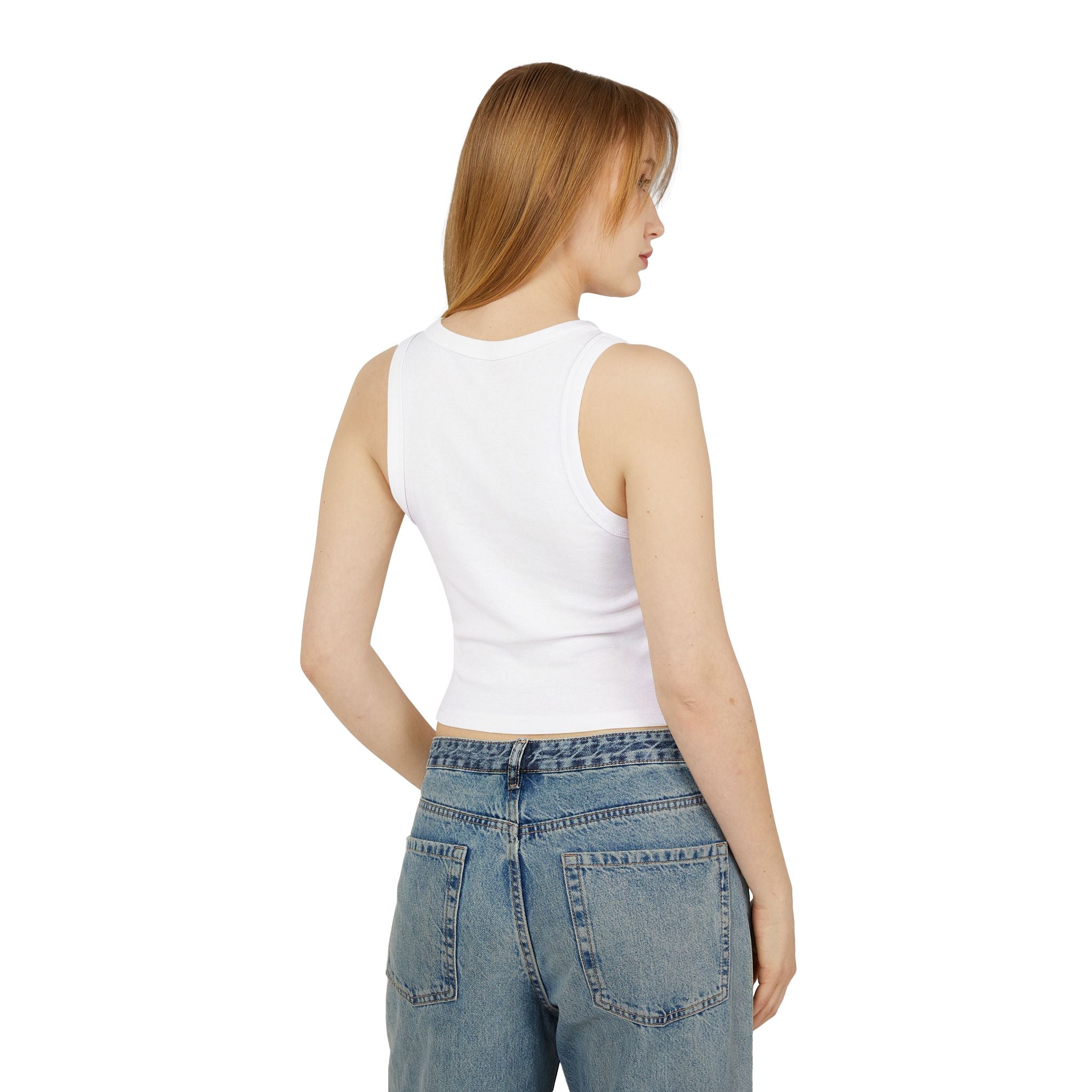 Rodeo Rider Racer Tank Top — Vintage Western Cowgirl Graphic
