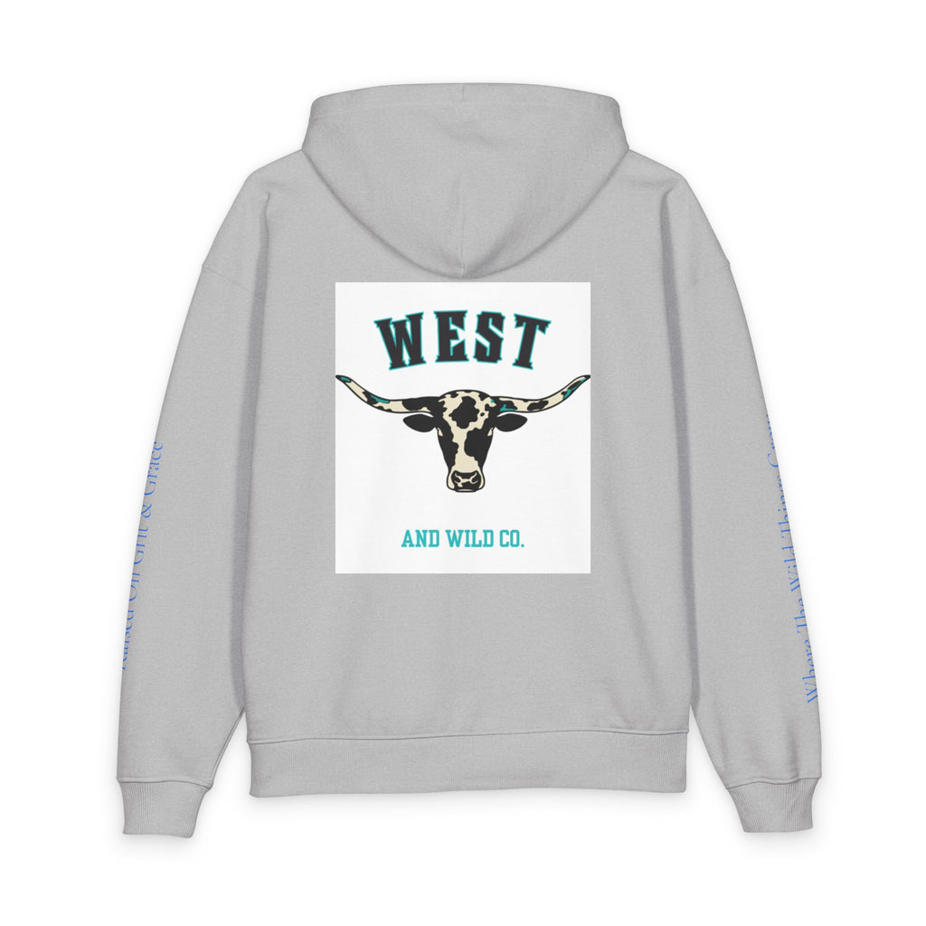West & Wild Co. Longhorn Hoodie — Organic Relaxed Pullover