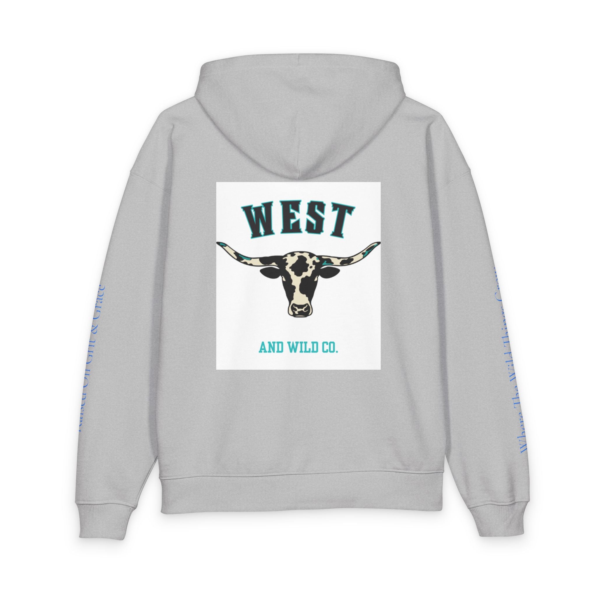 West & Wild Co. Longhorn Hoodie — Organic Relaxed Pullover