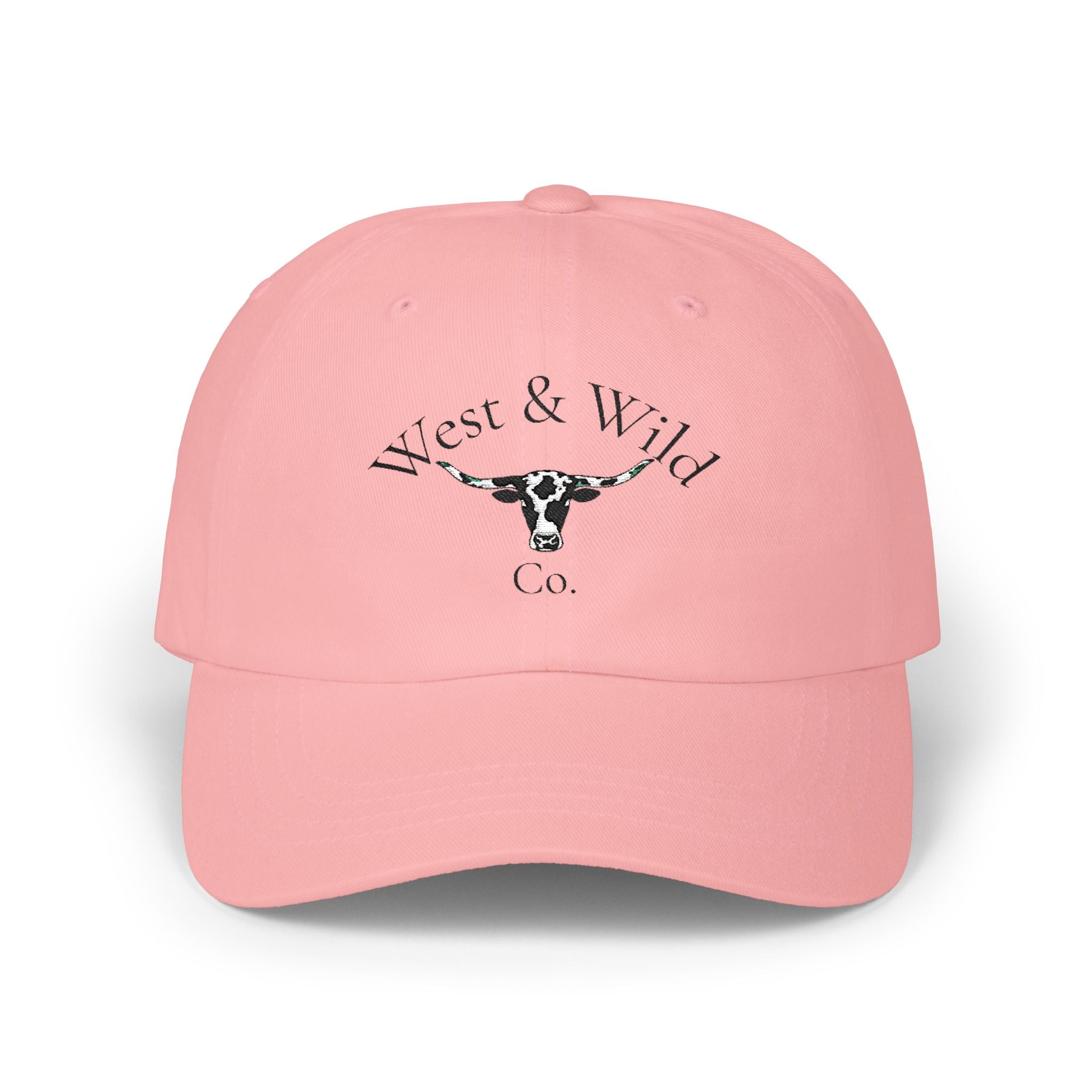 West & Wyld Co. Dad Cap — Cow Skull Logo Baseball Hat