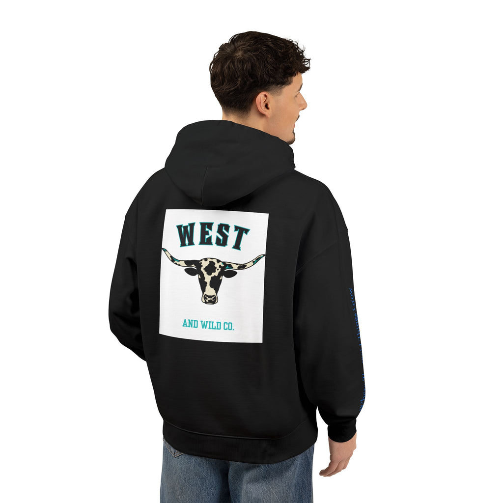 West & Wild Co. Longhorn Hoodie — Organic Relaxed Pullover