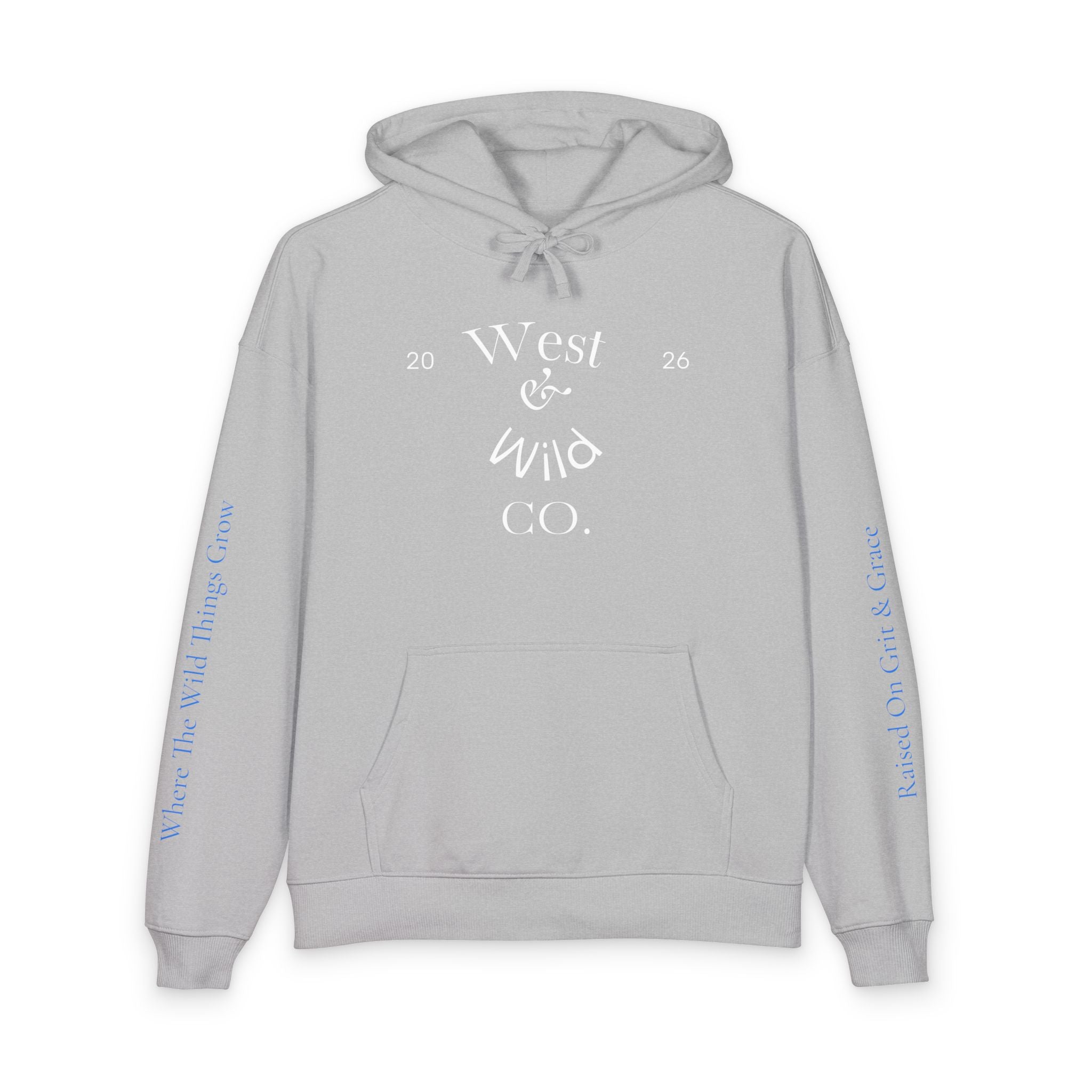 West & Wild Co. Longhorn Hoodie — Organic Relaxed Pullover