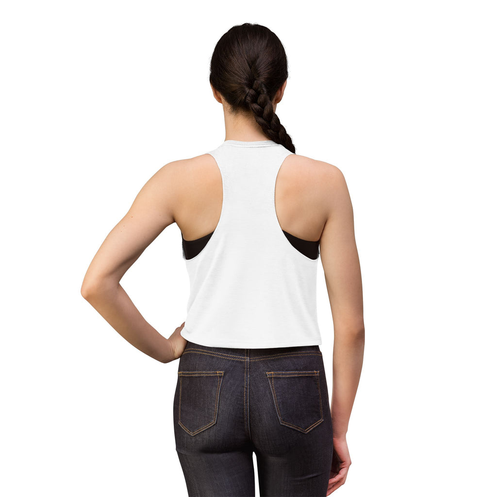 YeeHaw Crop Top – Teal Script Bow Womens Western Graphic Tank