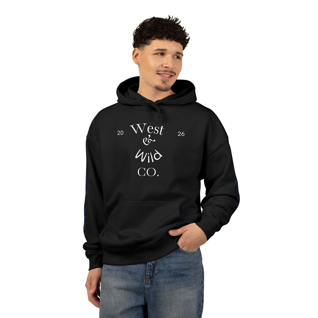 West & Wild Co. Longhorn Hoodie — Organic Relaxed Pullover