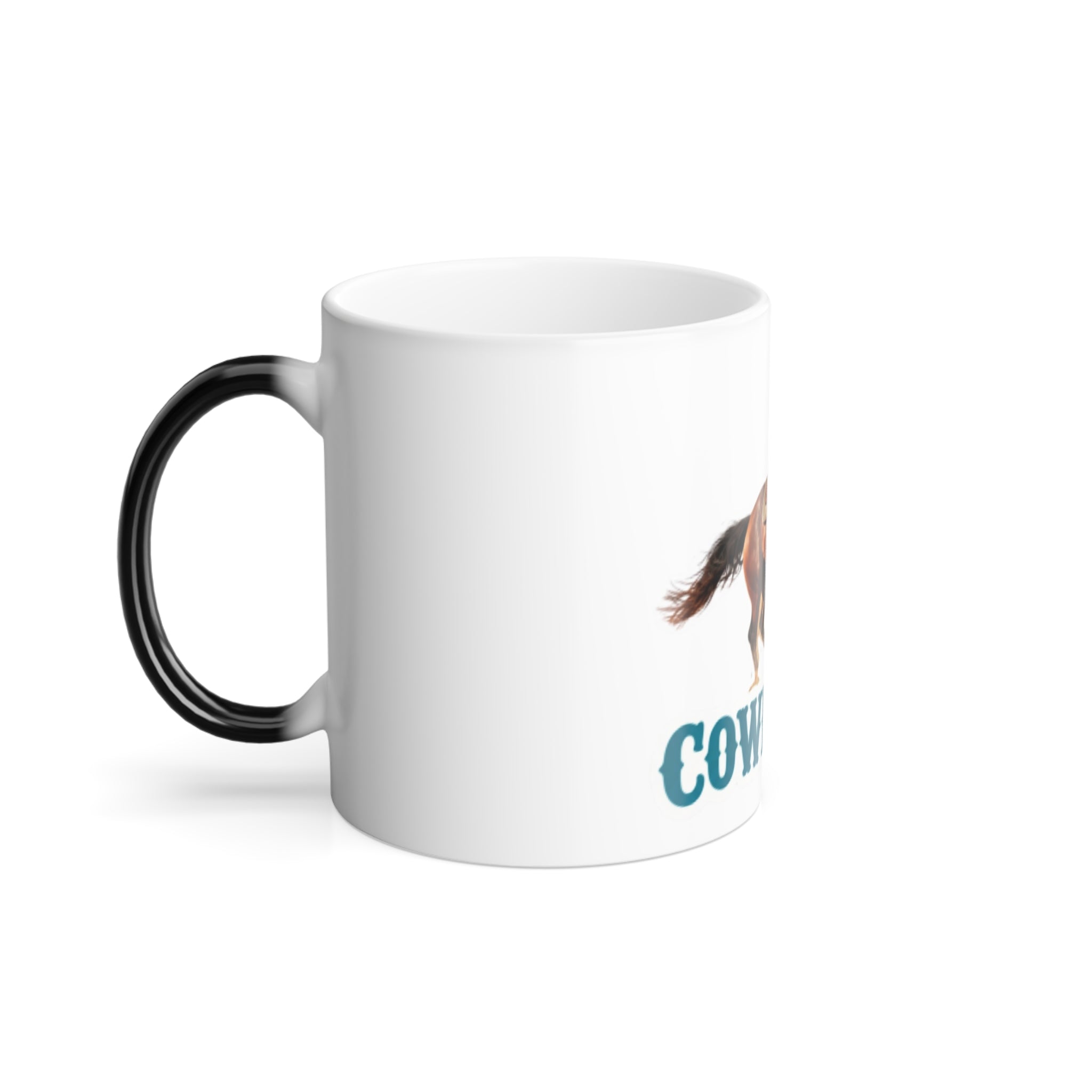 Cowboy Up Color-Changing Mug — 11oz Horse Rider Gift