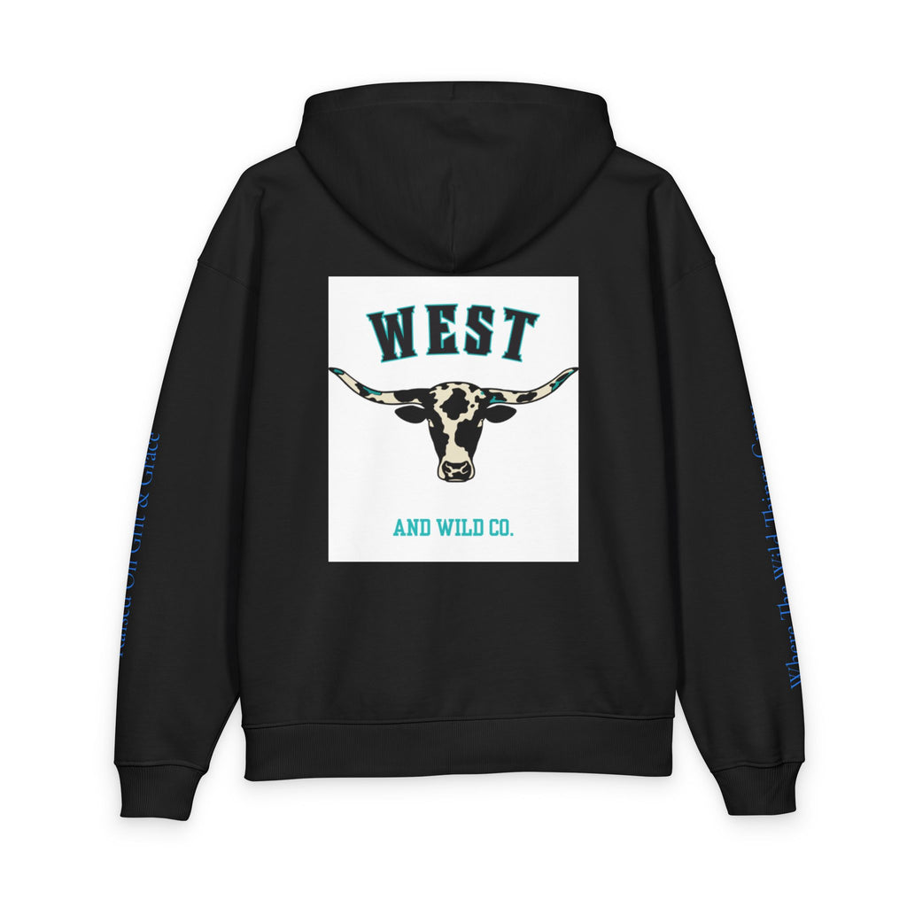 West & Wild Co. Longhorn Hoodie — Organic Relaxed Pullover