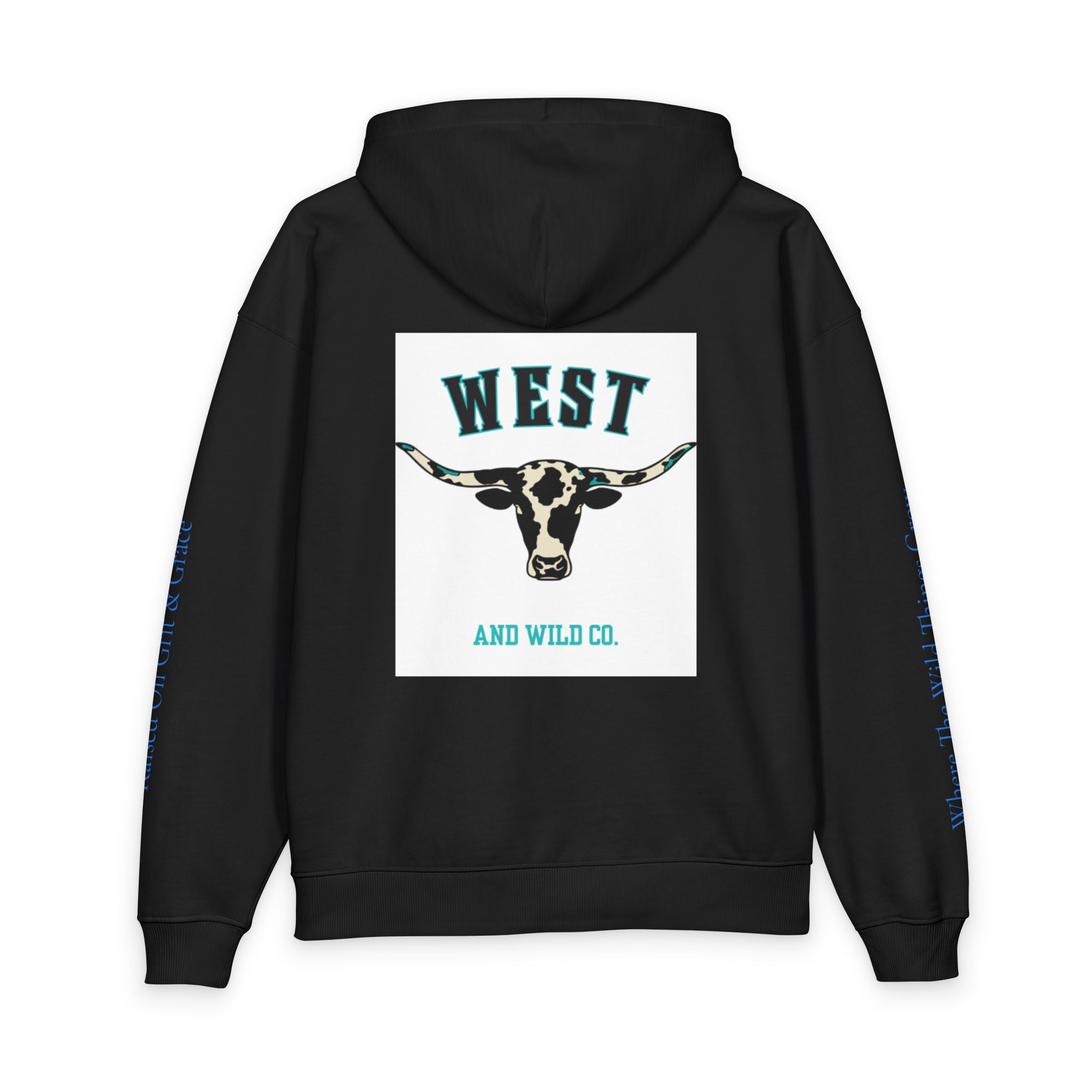 West & Wild Co. Longhorn Hoodie — Organic Relaxed Pullover
