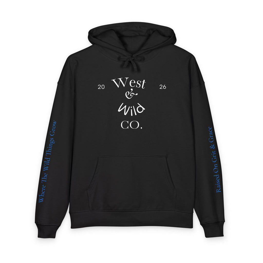 West & Wild Co. Longhorn Hoodie — Organic Relaxed Pullover