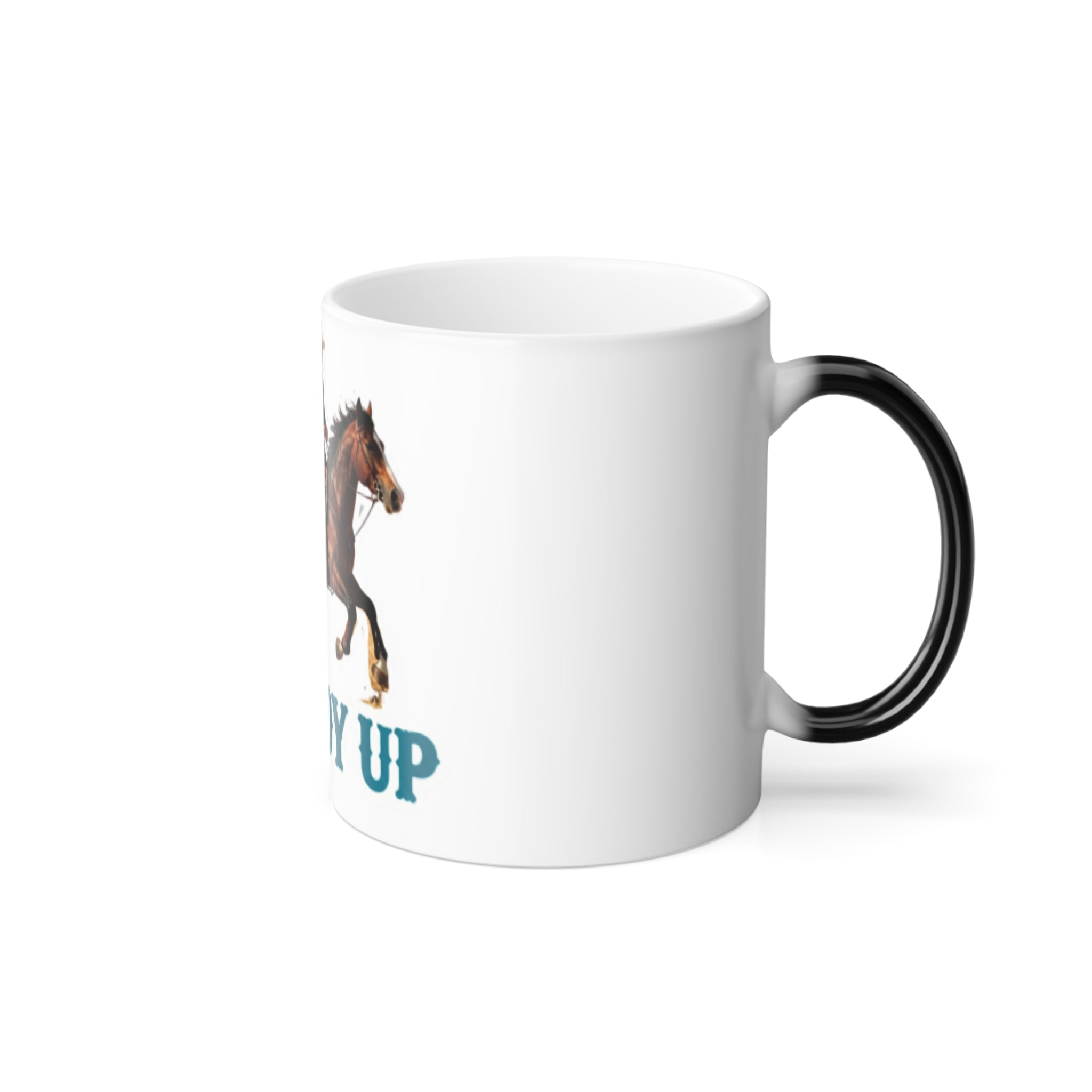 Cowboy Up Color-Changing Mug — 11oz Horse Rider Gift