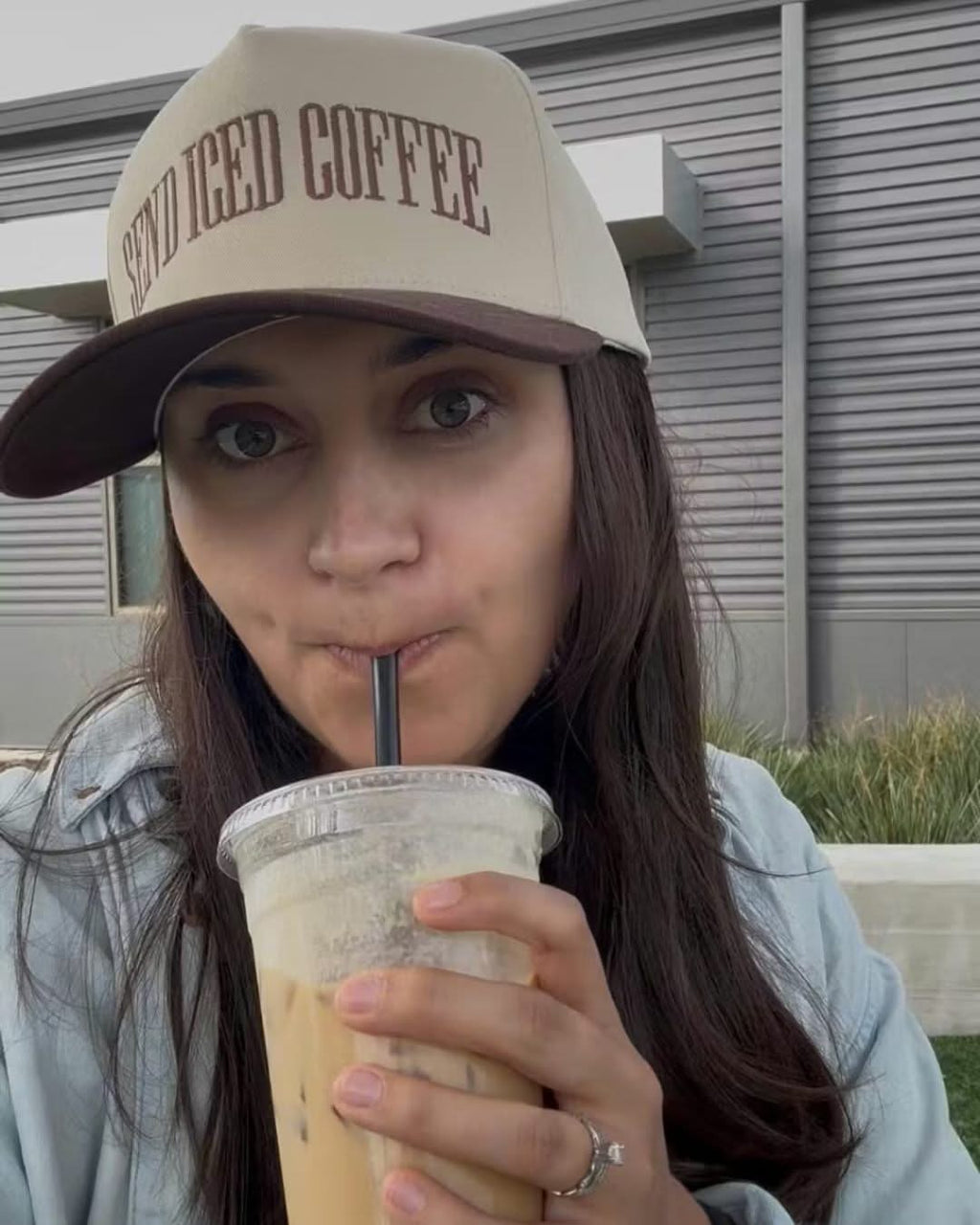 Send (Choose Your Beverage) | Vintage Embroidered Adult Trucker Hat
