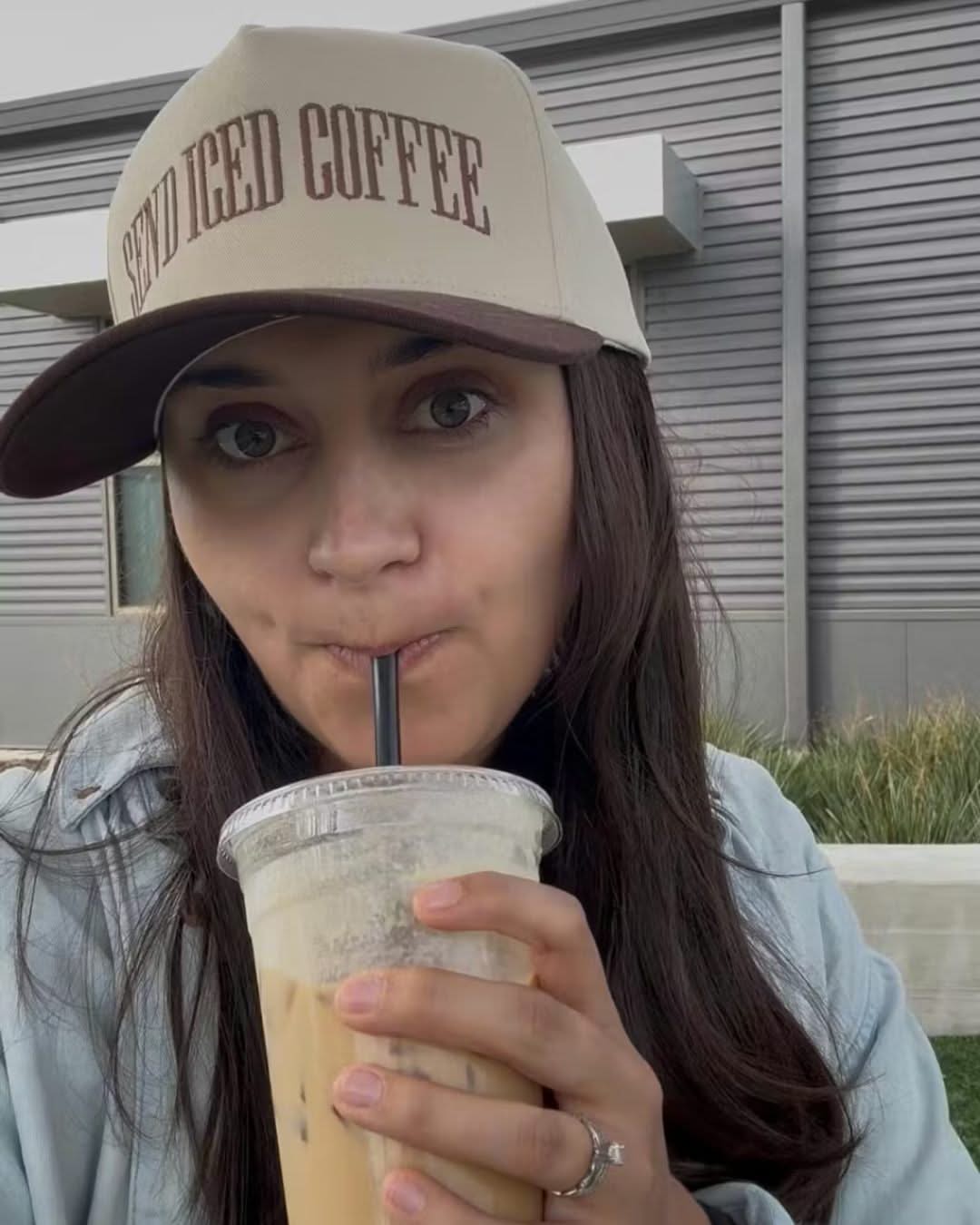 Send (Choose Your Beverage) | Vintage Embroidered Adult Trucker Hat