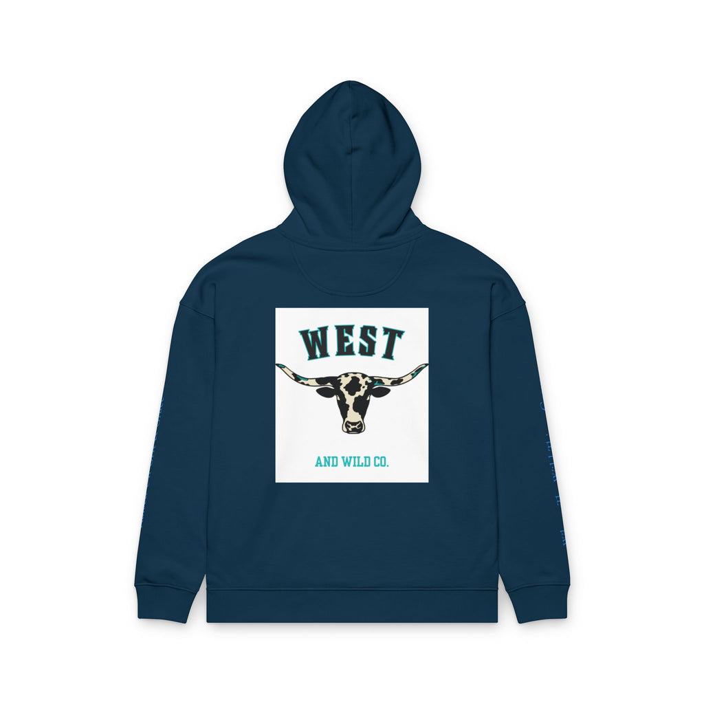 West & Wild Co. Longhorn Hoodie — Organic Relaxed Pullover