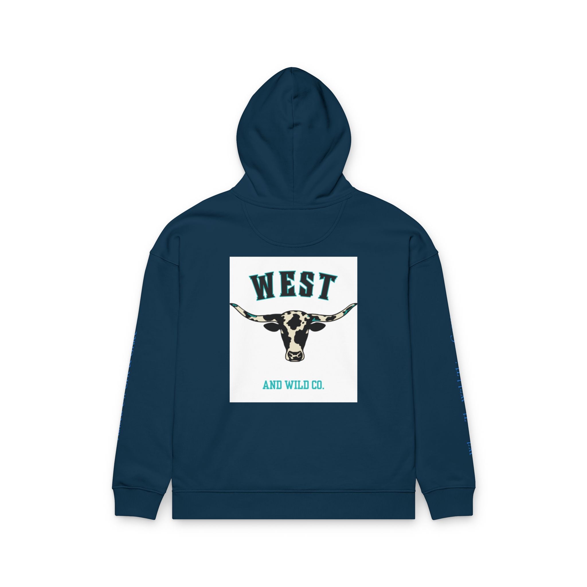 West & Wild Co. Longhorn Hoodie — Organic Relaxed Pullover