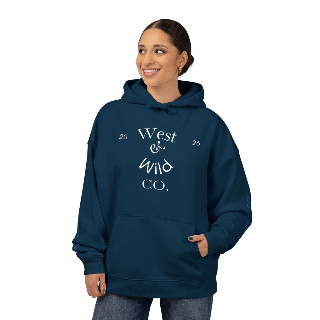 West & Wild Co. Longhorn Hoodie — Organic Relaxed Pullover