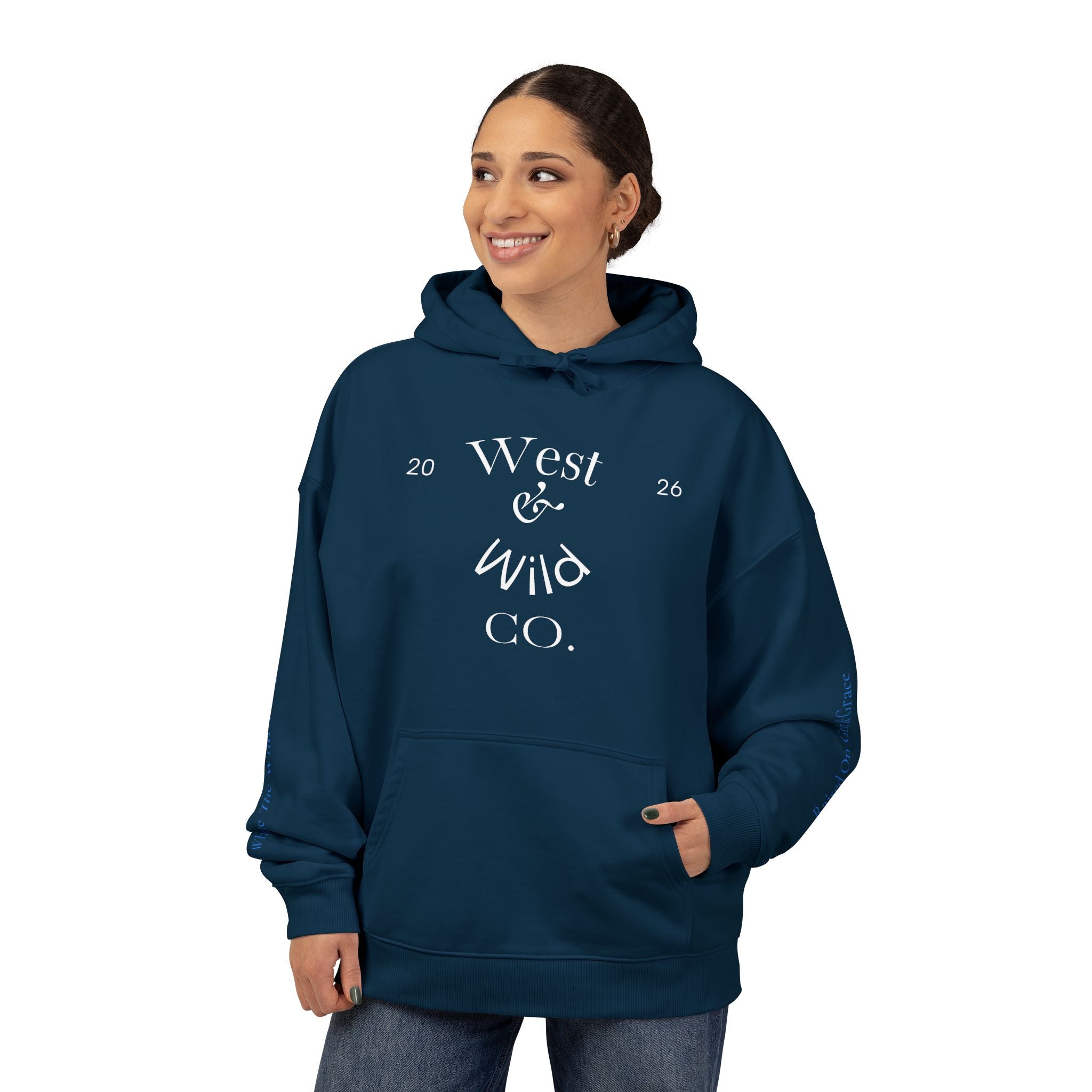 West & Wild Co. Longhorn Hoodie — Organic Relaxed Pullover