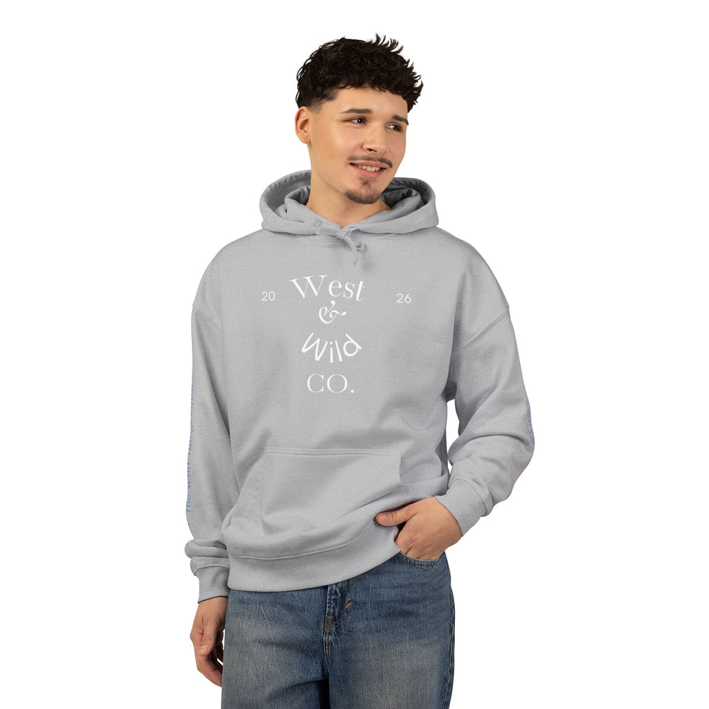 West & Wild Co. Longhorn Hoodie — Organic Relaxed Pullover