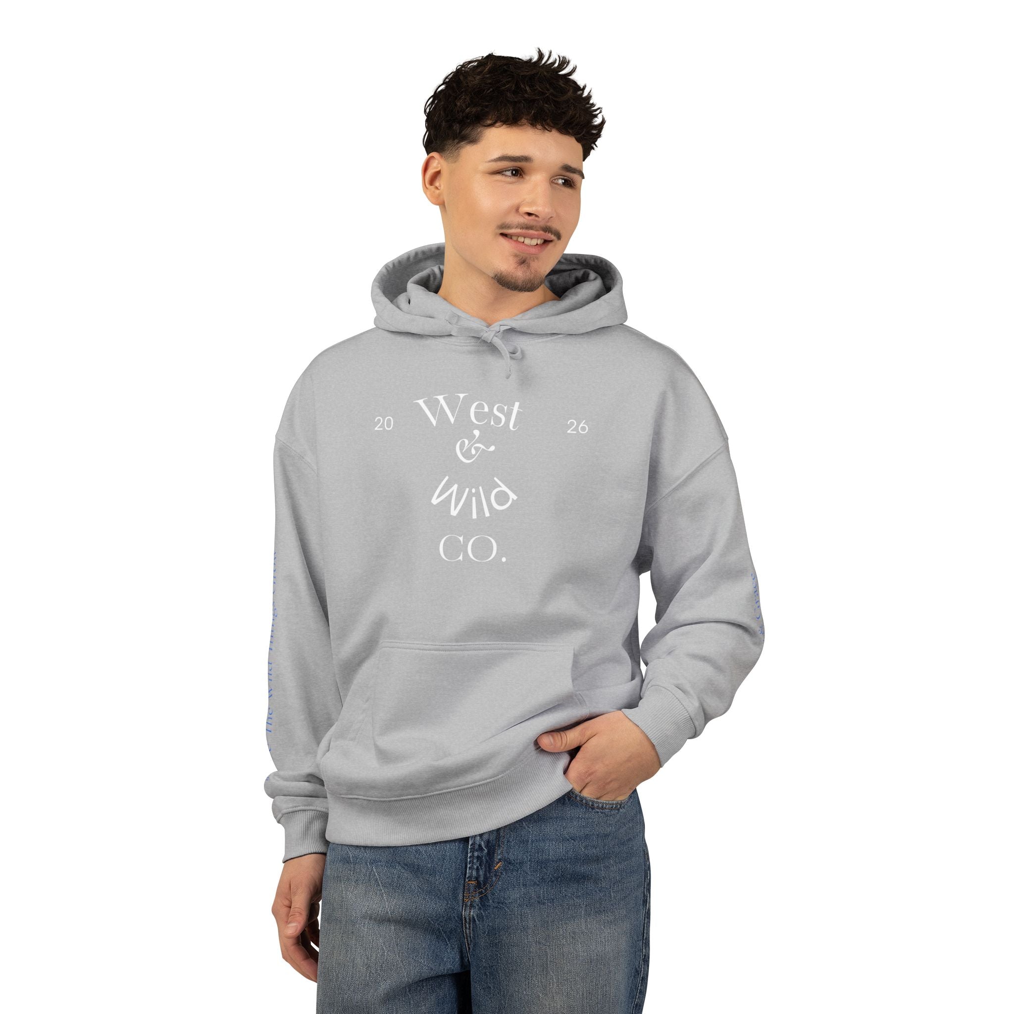 West & Wild Co. Longhorn Hoodie — Organic Relaxed Pullover