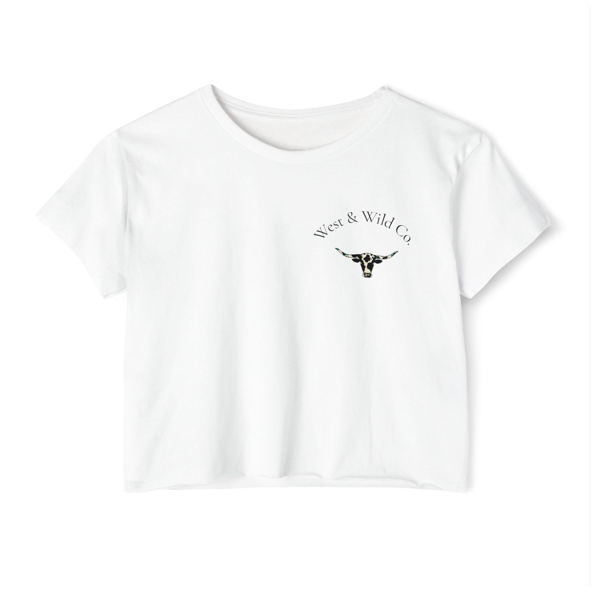 Western Outlaw Babe Club Crop Top — Women's Festival Graphic Tee