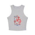 Rodeo Rider Racer Tank Top — Vintage Western Cowgirl Graphic