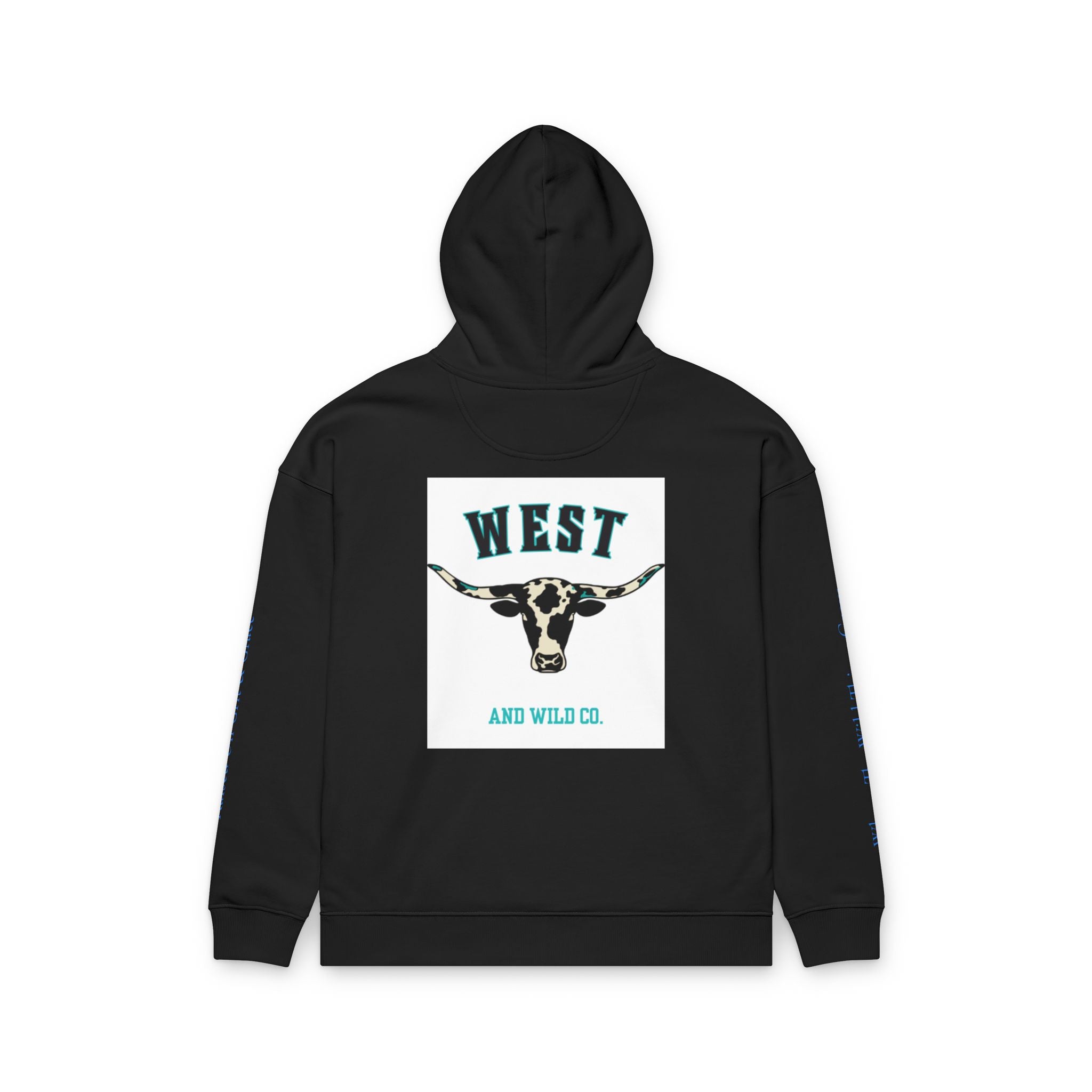 West & Wild Co. Longhorn Hoodie — Organic Relaxed Pullover
