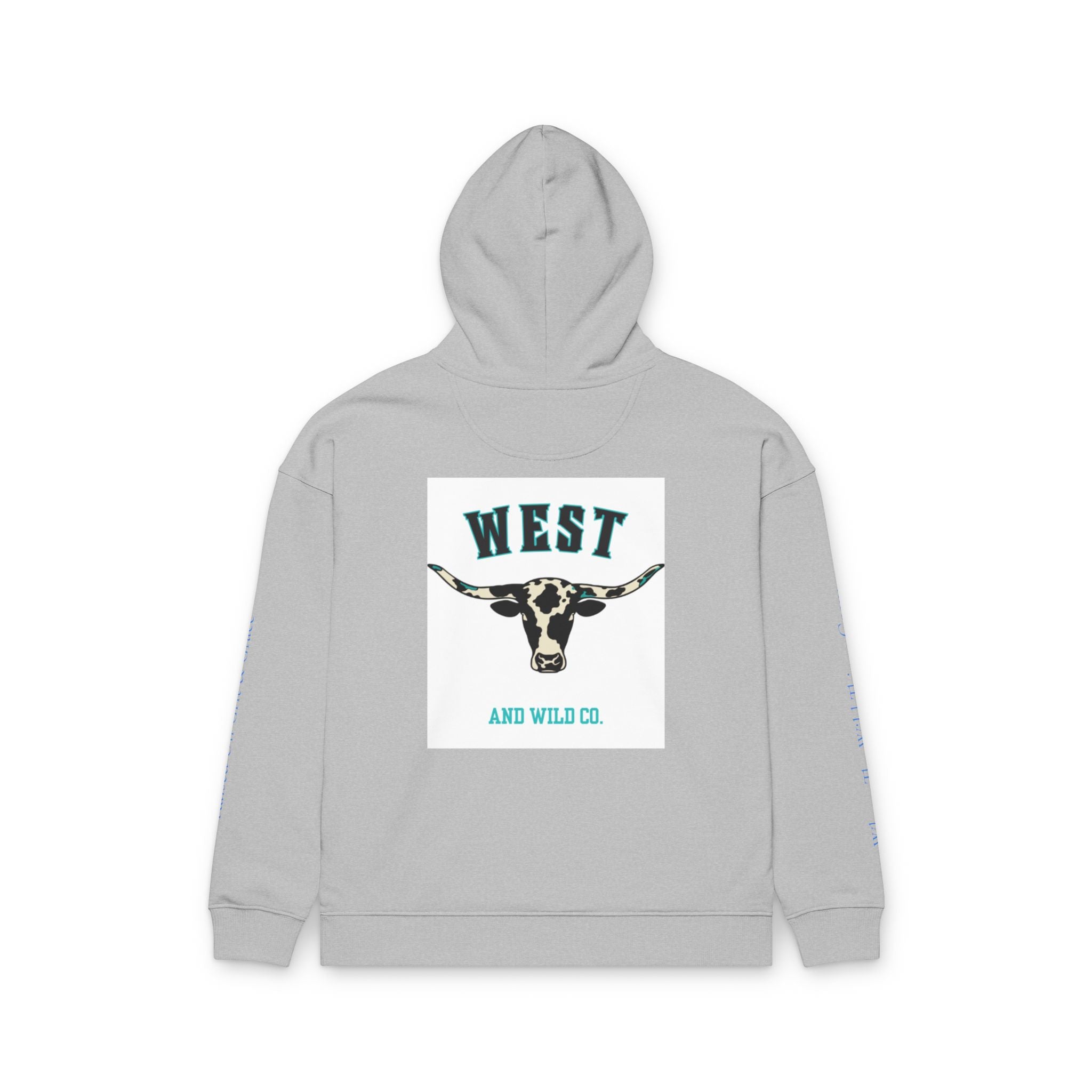 West & Wild Co. Longhorn Hoodie — Organic Relaxed Pullover