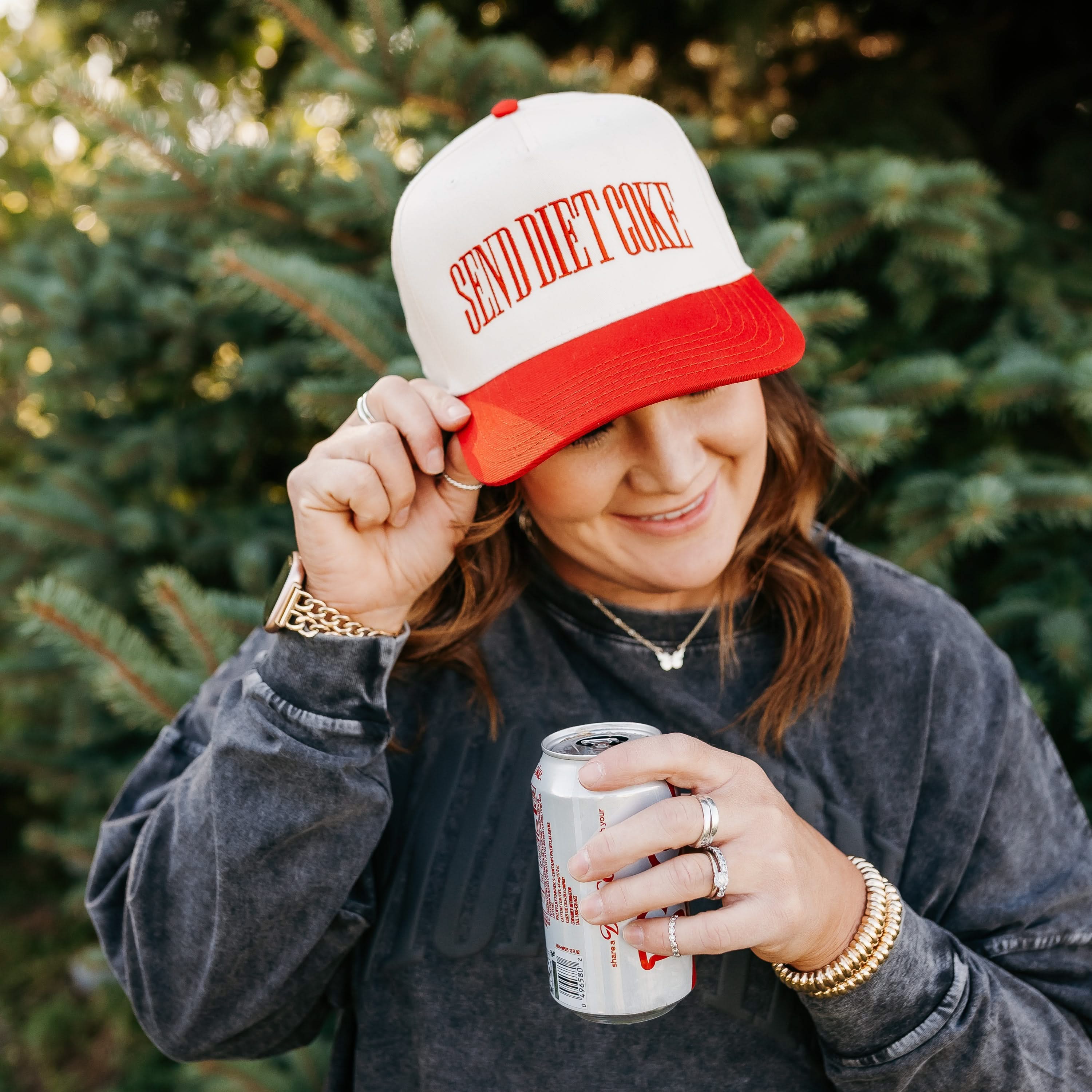 Send (Choose Your Beverage) | Vintage Embroidered Adult Trucker Hat